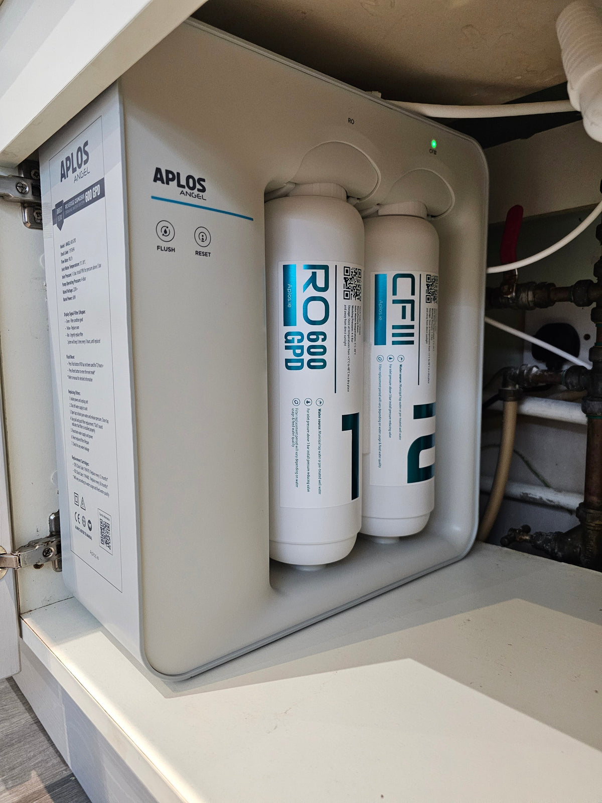 CLACK Softener + Aplos Angel Direct Flow Water Filter