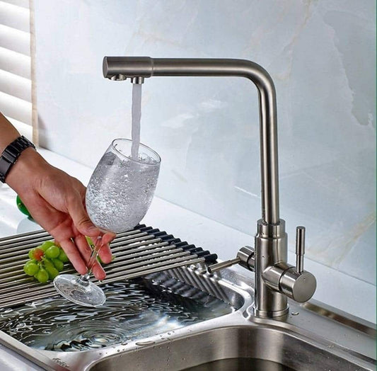 Osmio Fabia 304 Stainless Steel 3-Way (Tri-flow) Kitchen Tap €235.00 Water Filter Tap
