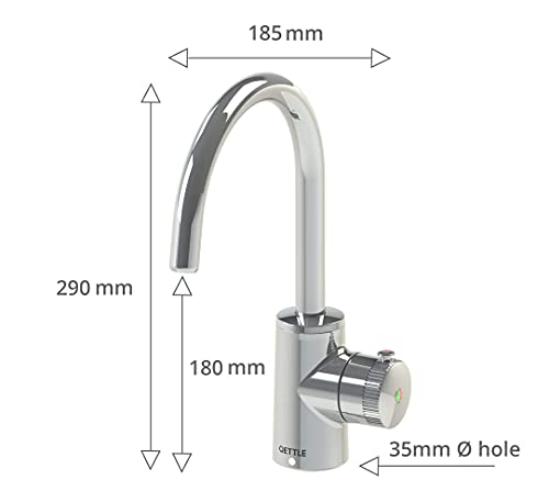 QETTLE Mini 2-in-1 Instant Boiling Water Tap | For Offices & Canteens