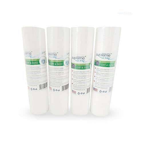 Sediment Filter Cartridge 10 Inch PP Pack of 4 Reverse Osmosis Water Filters Water Fed pole Water Filter Cartridges