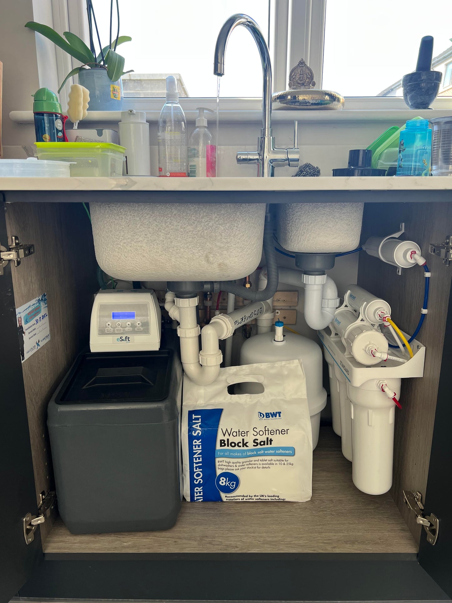 Aqua Filter Cabinet Water Softener + 6 Stage RO System INSTALLATION INCLUDED